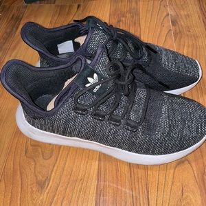 Black grey Adidas Tubular Shoe